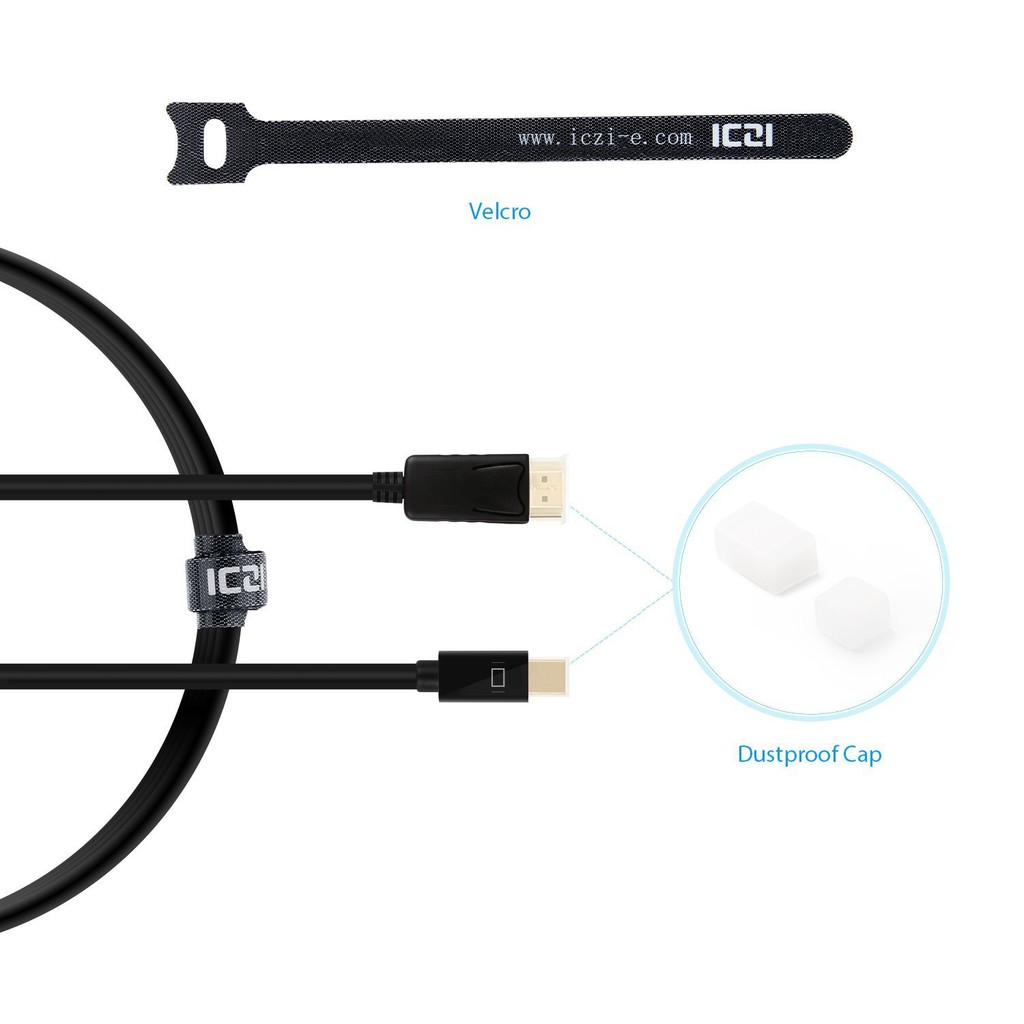 Cáp Minidisplayport sang Displayport 1.8M ICZI (90027)
