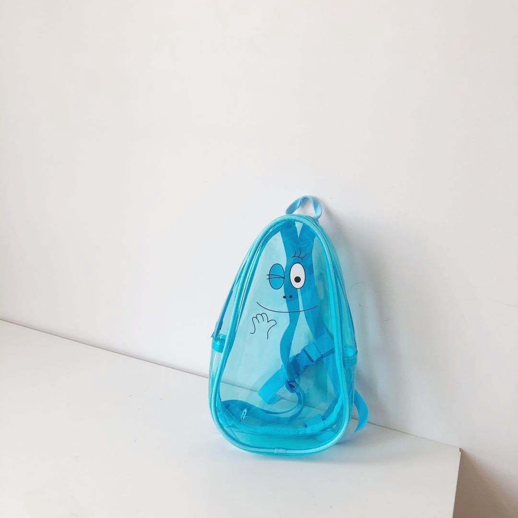 Túi Xách Nhựa PVC Trong Suốt Cỡ Lớn Nhiều Màu Thời Trang Đi Biển Phong Cách Hàn Quốc Cho Bé