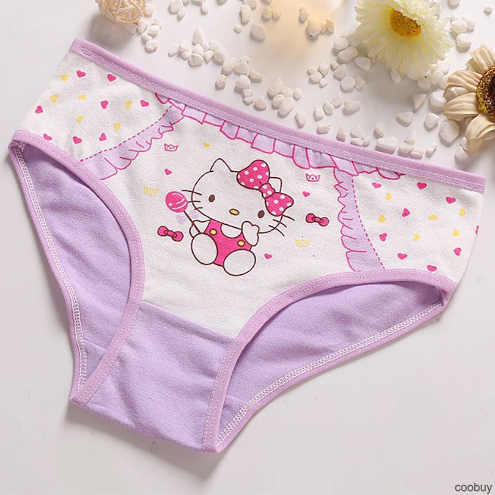 Quần Lót Cotton Hello Kitty Cho Bé Gái (2-12 Tuổi)