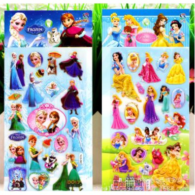 Bộ Sticker dán trang trí 3D cho bé nhiều mẫu dễ thương kích thước 9x20cm