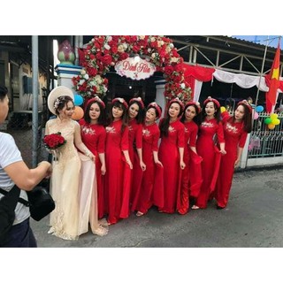 Áo dài bê lễ (combo 6 áo + 6 quần + 6 mấn)