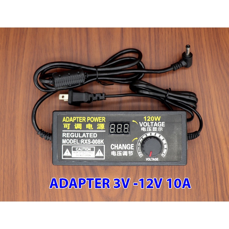 NGUỒN ADAPTER TÙY CHỈNH ĐIỆN ÁP 3V - 12V - 24V 3A 5A 10A VỚI NGÕ RA DC 5521