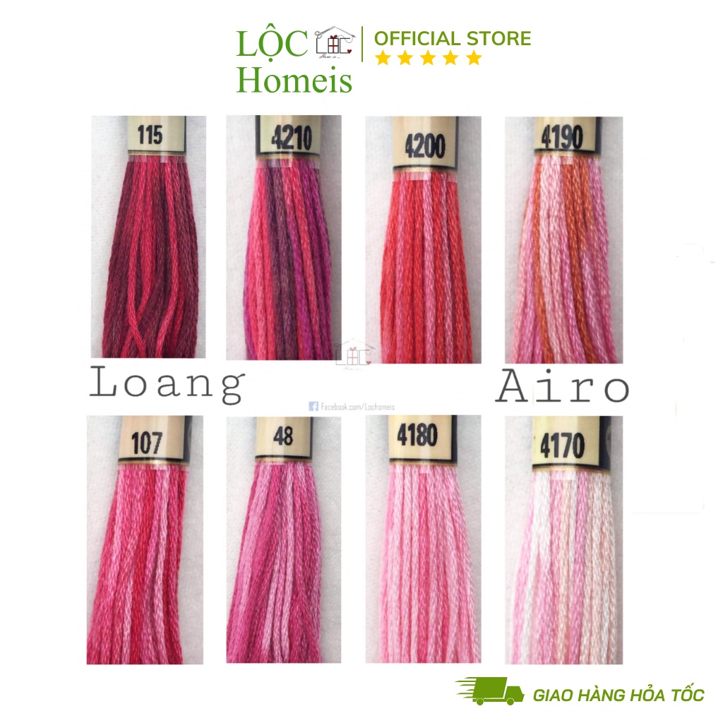 Set Chỉ Loang Airo Full 54 Màu - LỘC Homeis