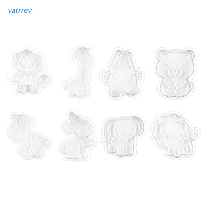 Set 4 khuôn nhựa làm bánh hình các con vật đáng yêu