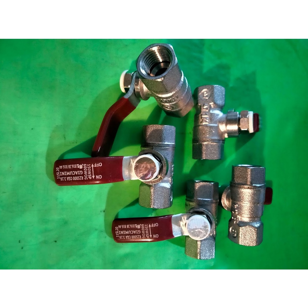Van bi Ý Giacumini khóa hơi, nước ống 13mm