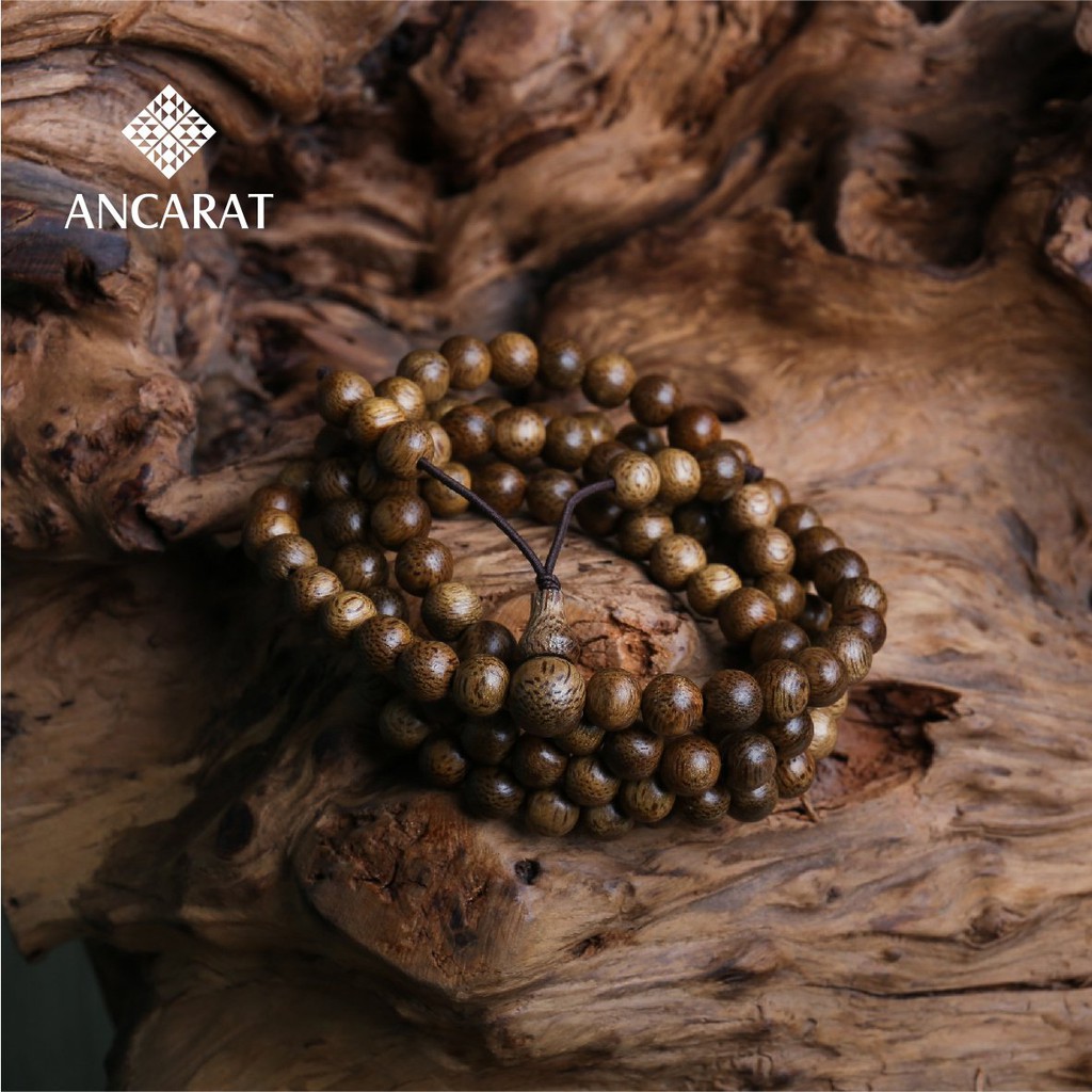 Vòng trầm hương 108 hạt quấn nhiều vòng phong thủy - Bình an - Sức khỏe - Ancarat
