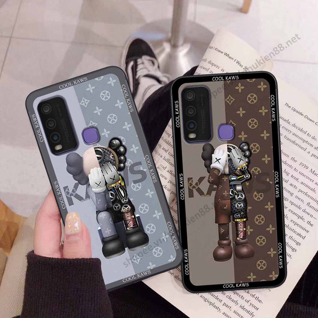 Ốp Vivo Y30 / Y50 bear, k@ws thương hiệu phong cách ốp lưng thời trang cao cấp