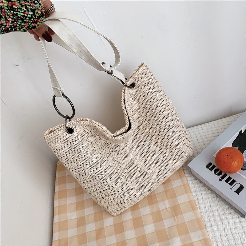 Túi Xách Đan Rơm Thời Trang Hàn Cho Nữ