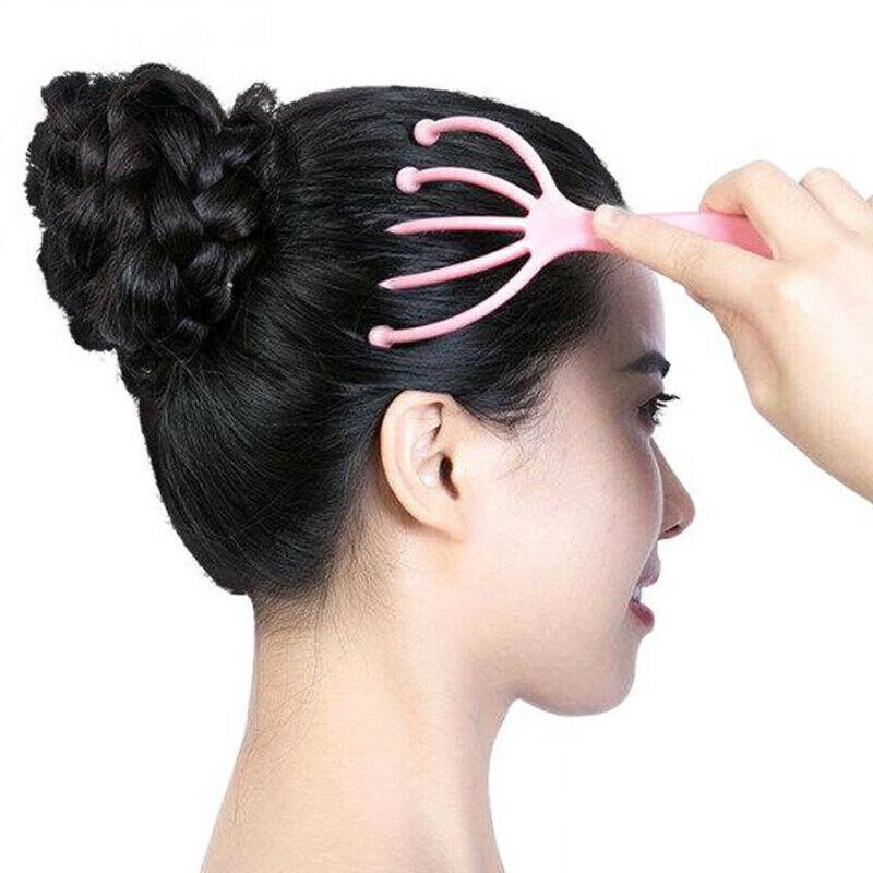 1 Dụng Cụ Mát Xa Đầu Năm Ngón Bằng Thép Bóng Thép Giúp Thư Giãn Cổ Và Giảm Căng Thẳng