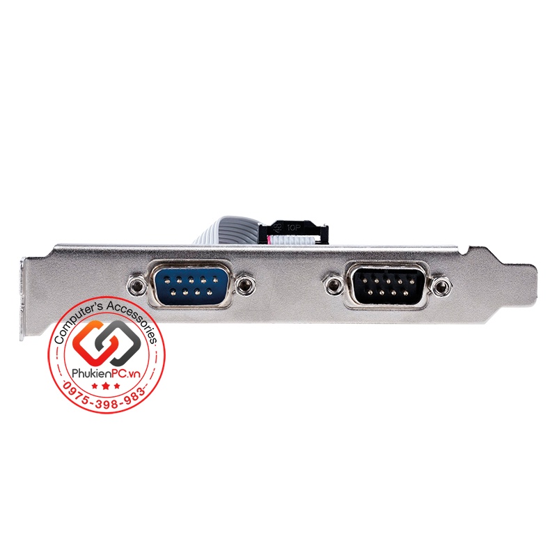 Card chuyển đổi PCI thường sang 2 COM RS232 chip MCS9865 win XP-7-8-10-11