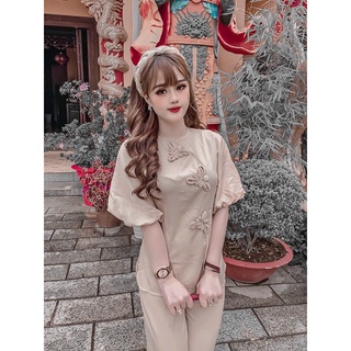 đồ lam đi chùa tay phồng đủ size