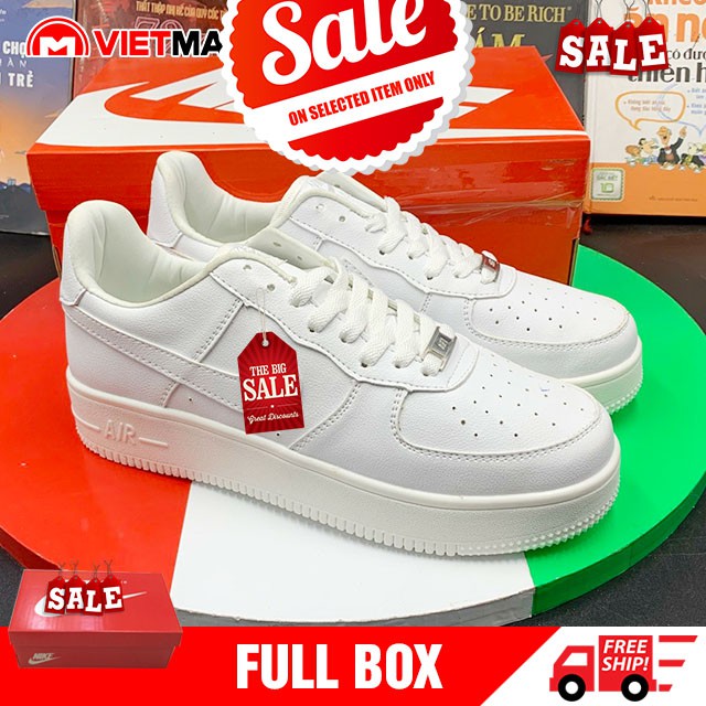 SALE Giày Thể Thao AF1 Air Force Trắng Full Box (Kèm Hộp) | BigBuy360 - bigbuy360.vn