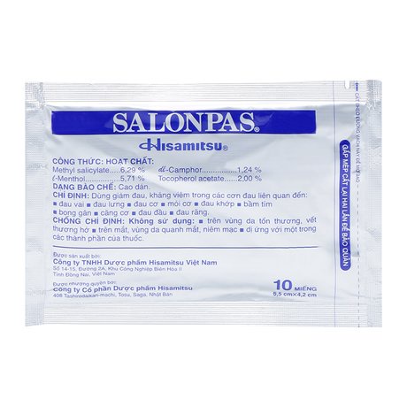 1 tui salonpas 10 miếng