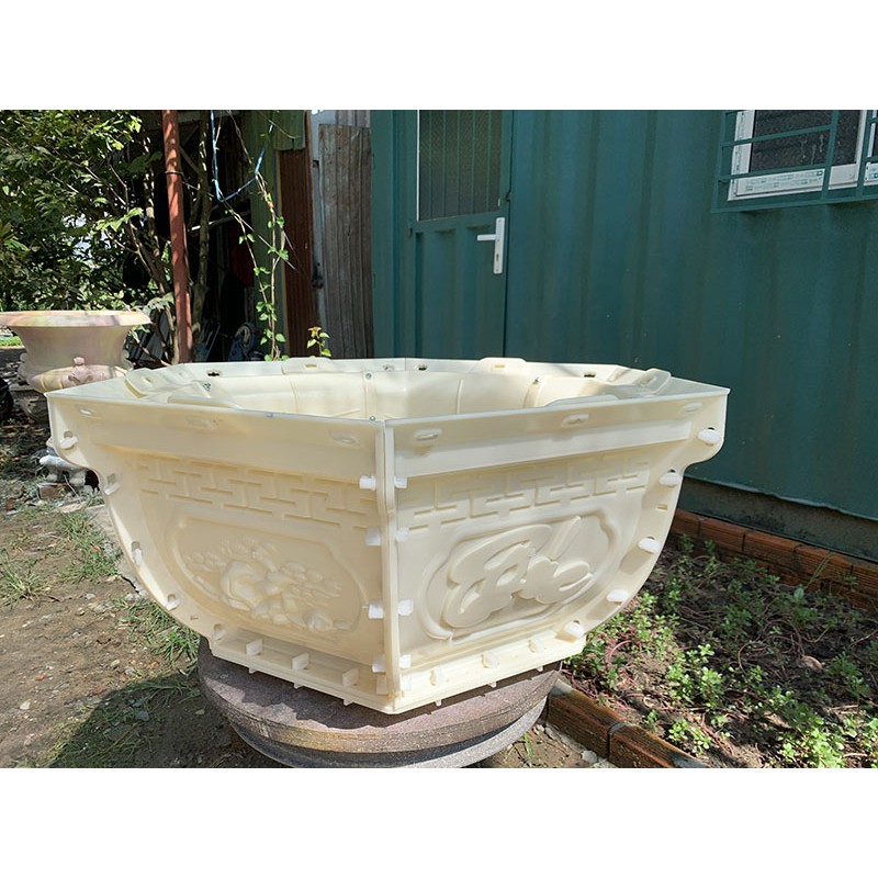 Khuôn Đúc Chậu Cảnh ABS Lục Giác 65 Không Chân Đôn