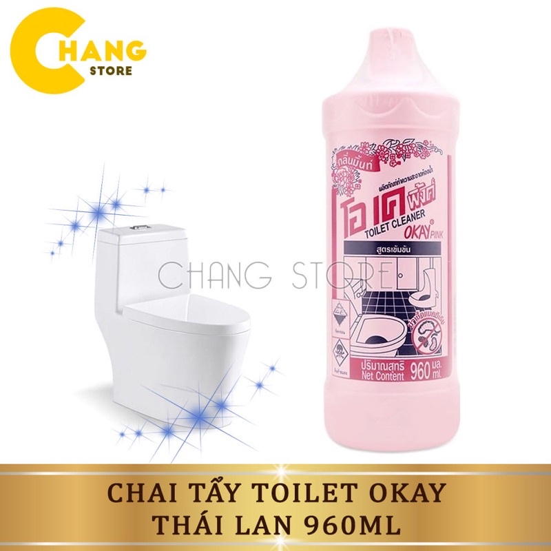 NƯỚC TẨY BỒN CẦU NHÀ VỆ SINH OKAY THÁI LAN 960 ML.