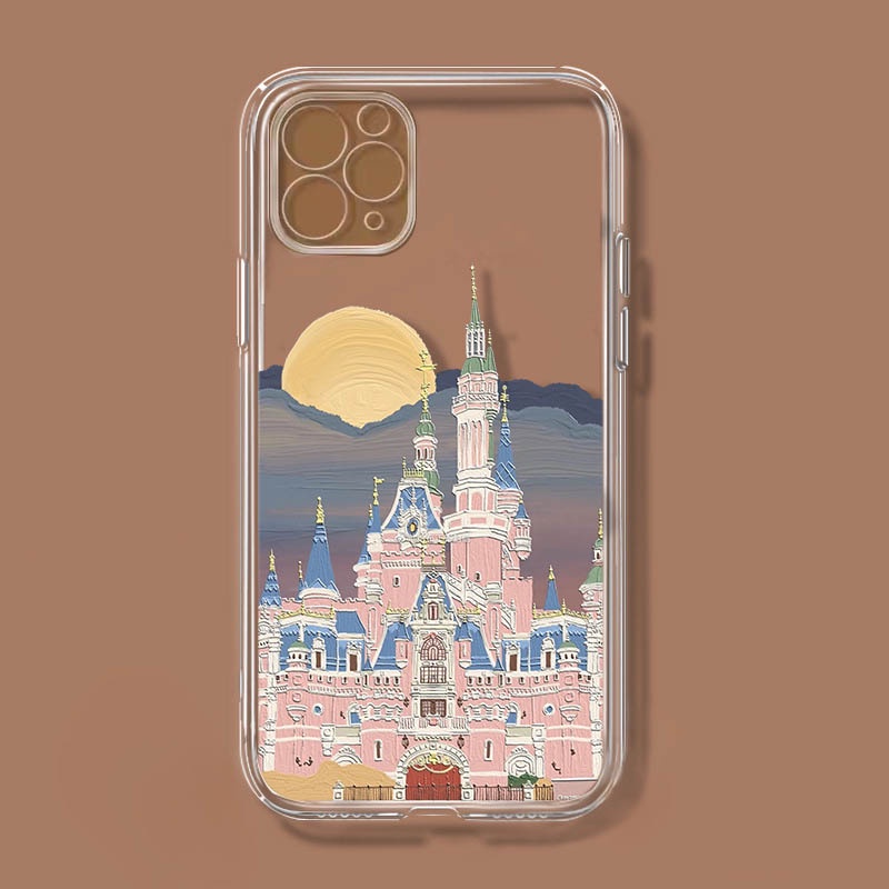 Ốp Điện Thoại In Hình Lâu Đài Thời Trang Cho iphone 13 12 11promax xr 8 / 7plus / 6s 14max