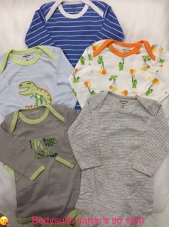 Combo 5 bộ bodysuits carter cho bé trai - bé gái