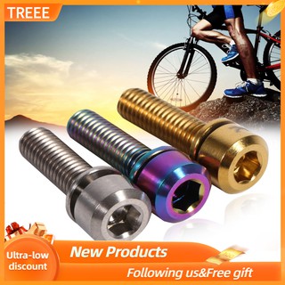[Seller Recommend]Bộ 6 Ốc Vít Bằng Titan M5X18Mm Gắn Ghi Đông Xe Đạp