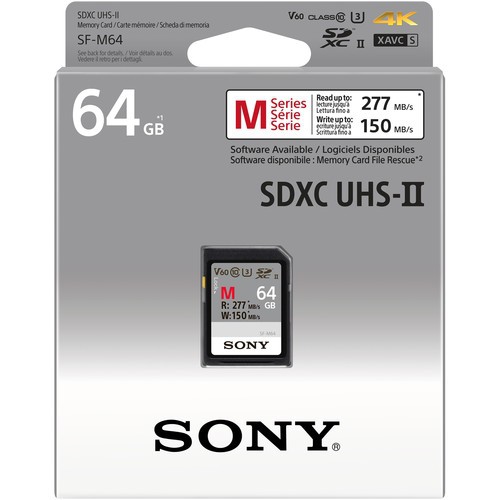 Thẻ nhớ Sony 64GB 277MB/s UHS-II SDXC (3) - Chính Hãng | WebRaoVat - webraovat.net.vn