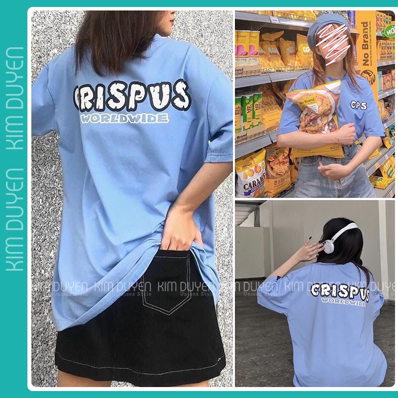 Áo Thun In Chữ CPS Áo Thun Tay Lỡ Form Rộng Unisex 38-65kg Nam Nữ Phong Cách Ullzang