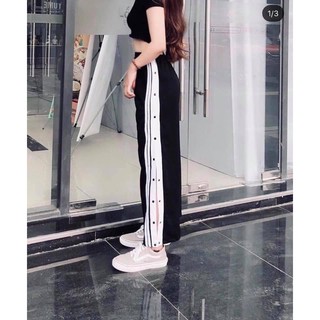 Quần cullotes cúc bấm xẻ tà cá tính