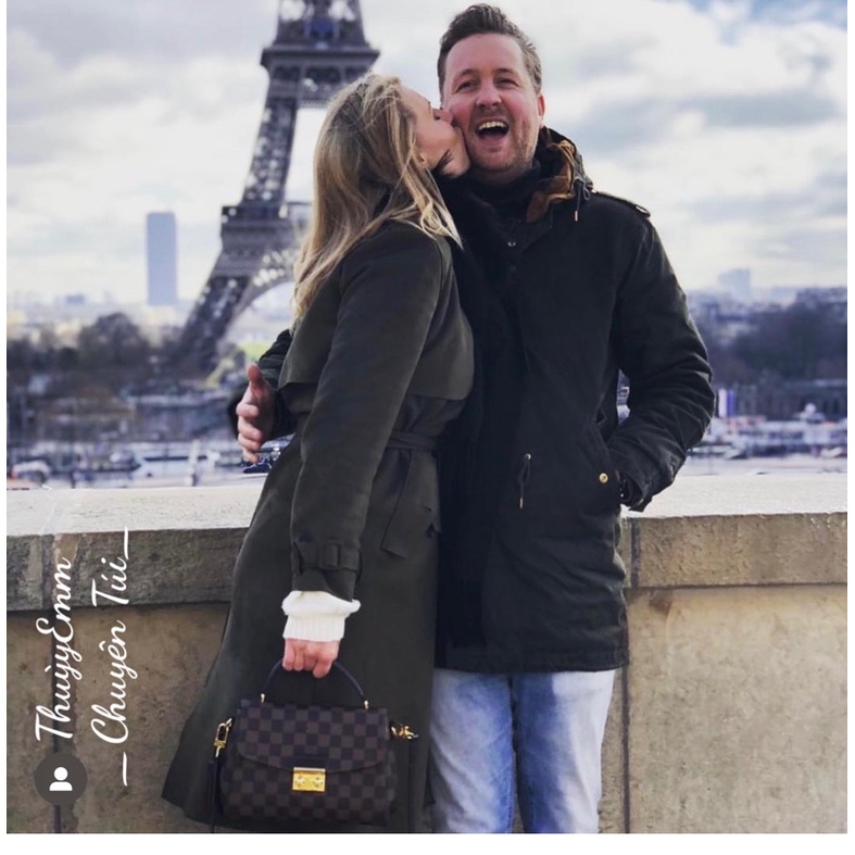 Túi xách nữ Lv Croisette Da thật SuperVip Fullbox nam châm cao cấp 2 lớp