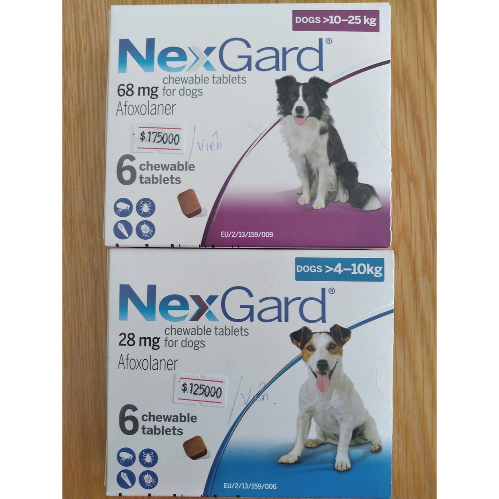 1 viên Nex.gard tri ve cho chó