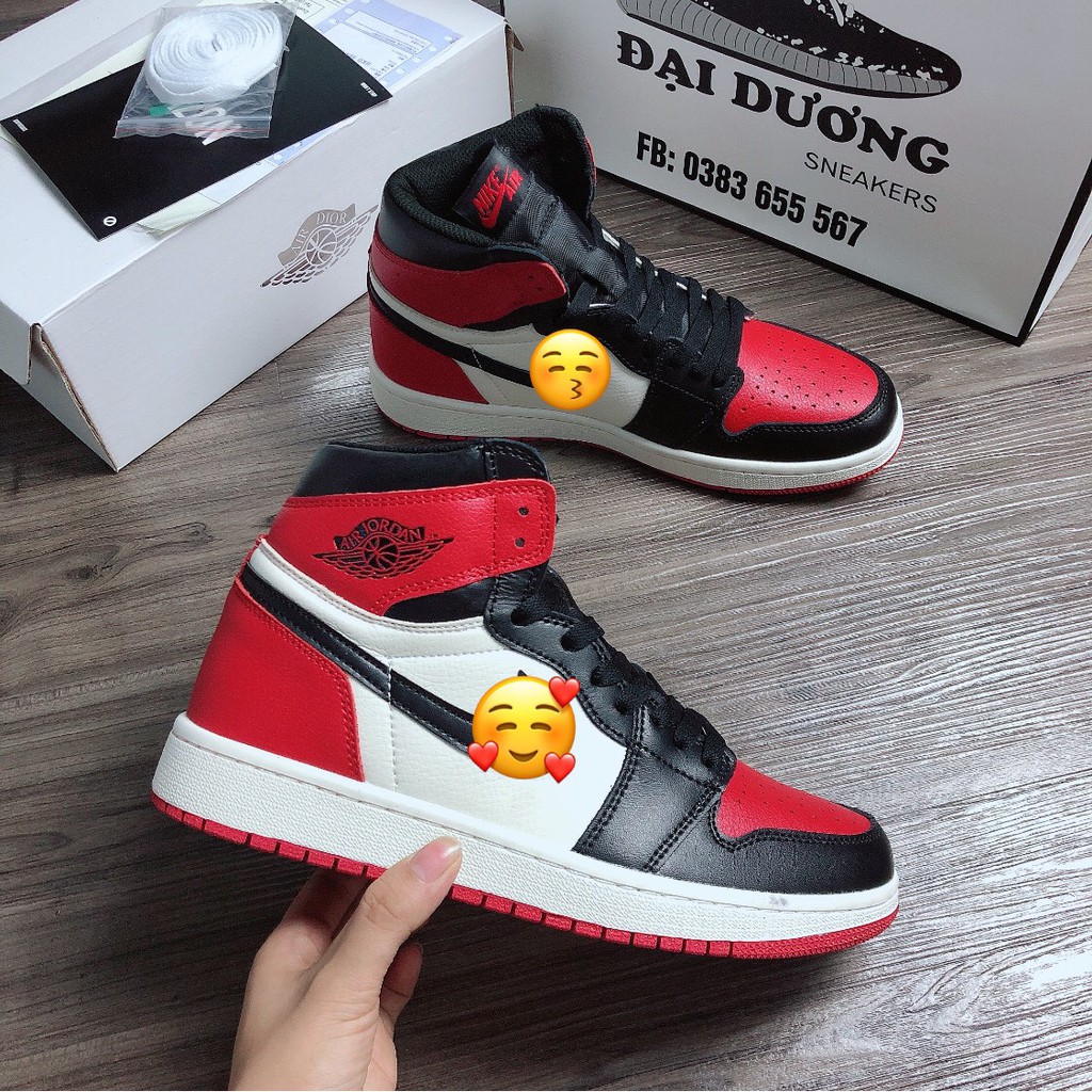 𝗷𝗱 đen đỏ trắng cao cổ bản trung