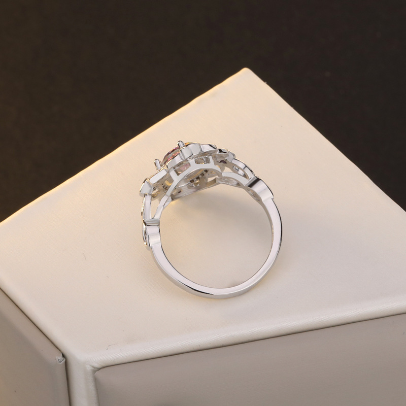 (Hàng Có Sẵn) Nhẫn Đính Đá Topaz Sáng Tạo
