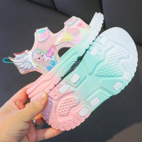 Sandal cho bé gái - giày đi học bé gái ( hình công chúa Elsa )SD227