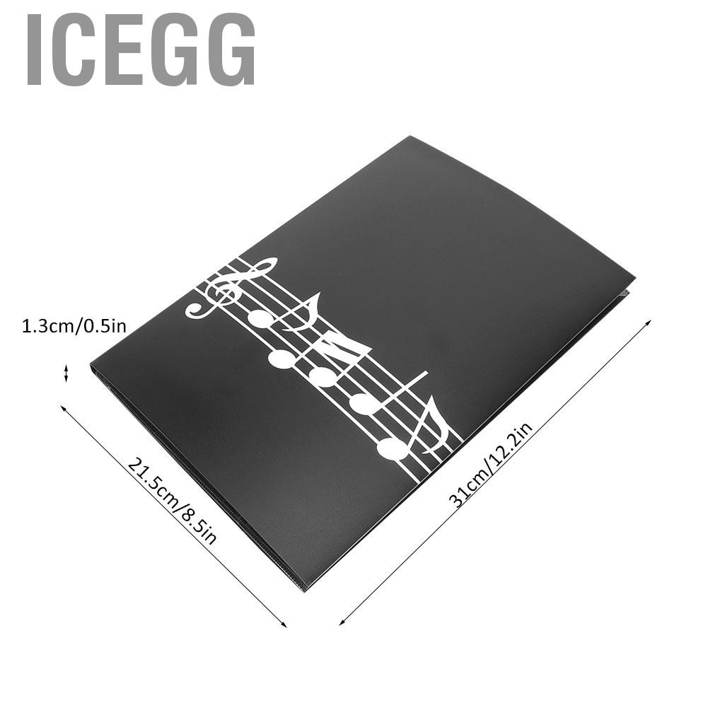 Bìa kẹp bản nhạc đàn guitar / piano chất liệu chống thấm nước màu đen