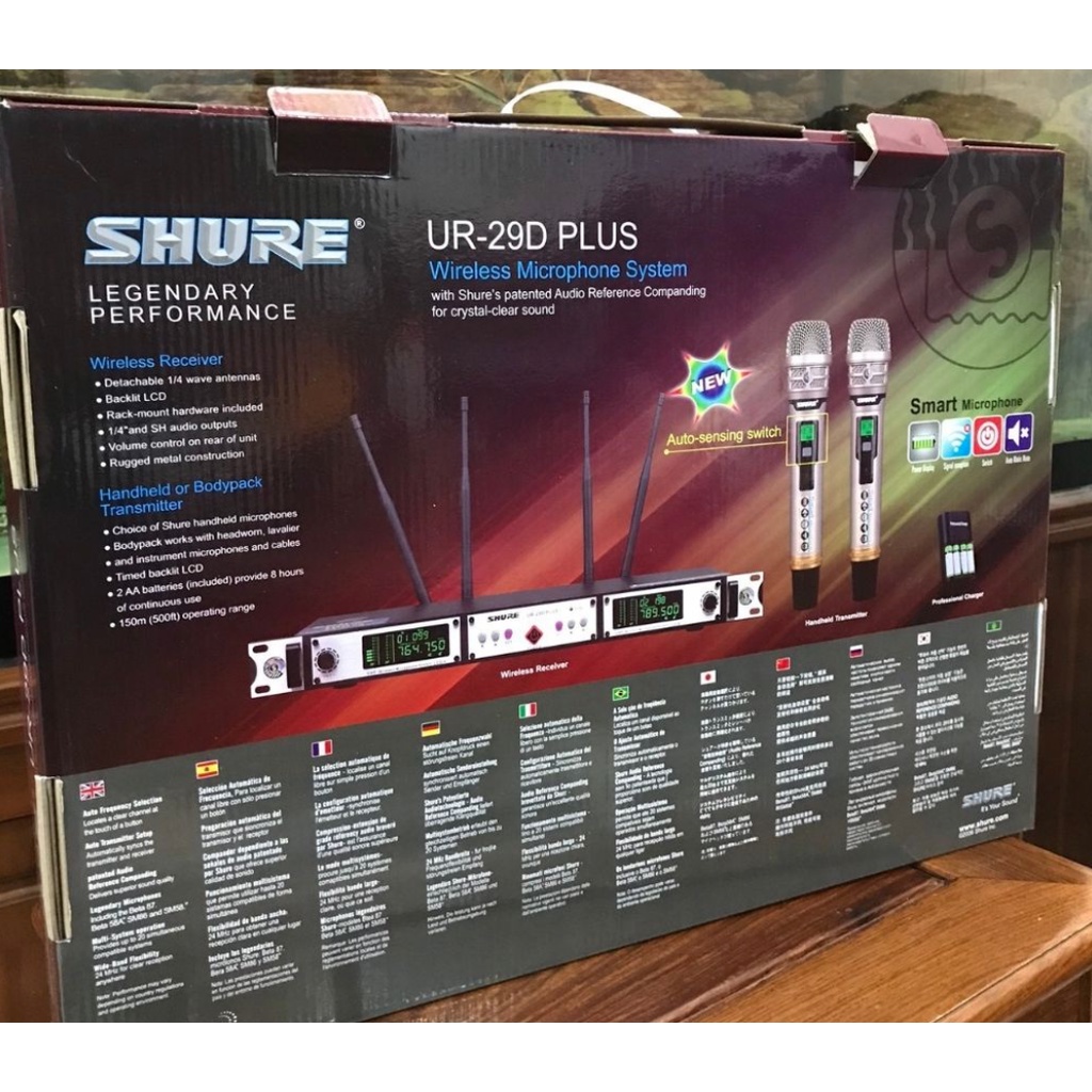 Micro không dây SHURE UR29D PLUS