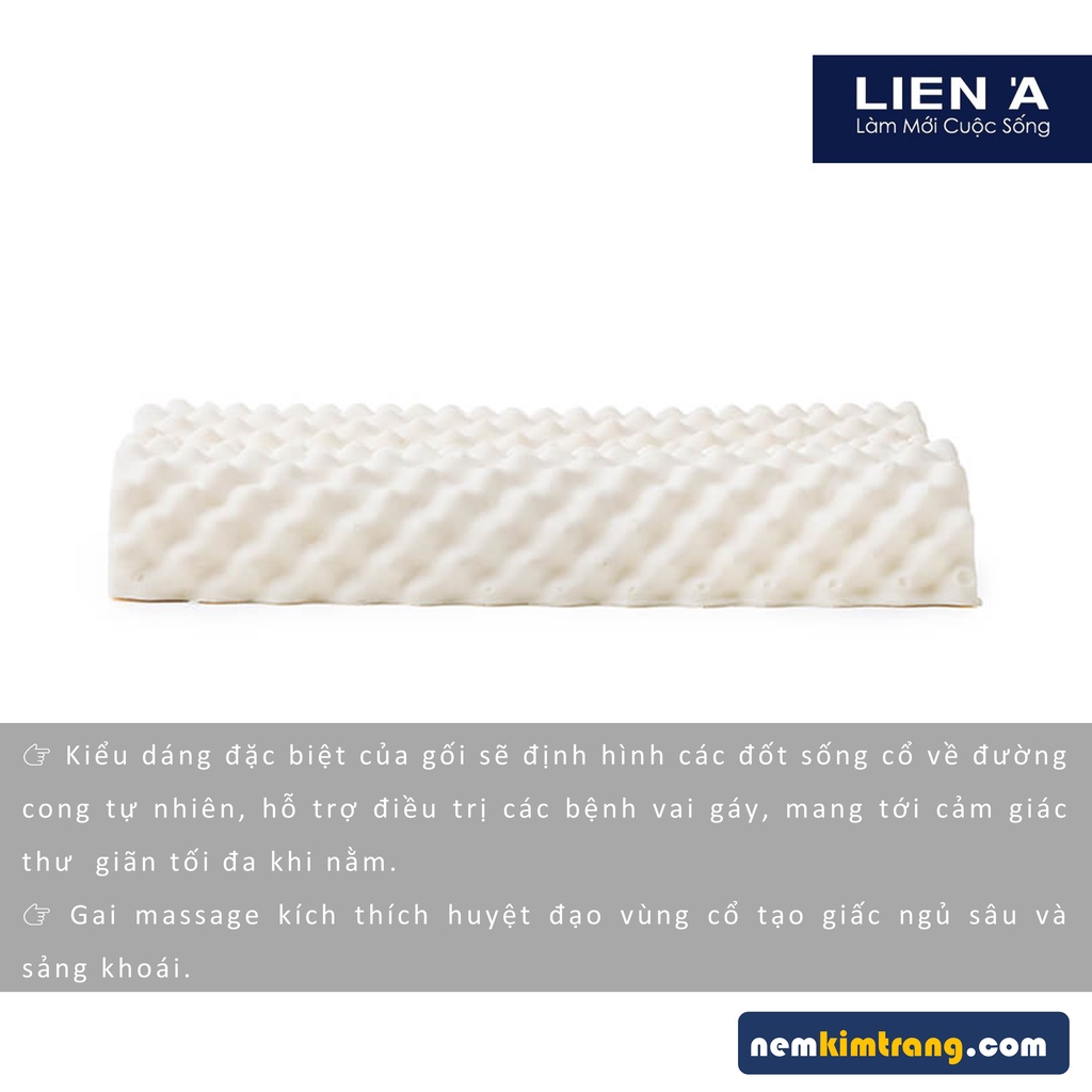 [Mã LIFEBK1T giảm 8% tối đa 1 Triệu đơn 500k] Gối cao su Convoluted Liên Á - GIẢM THIỂU ĐAU NHỨC