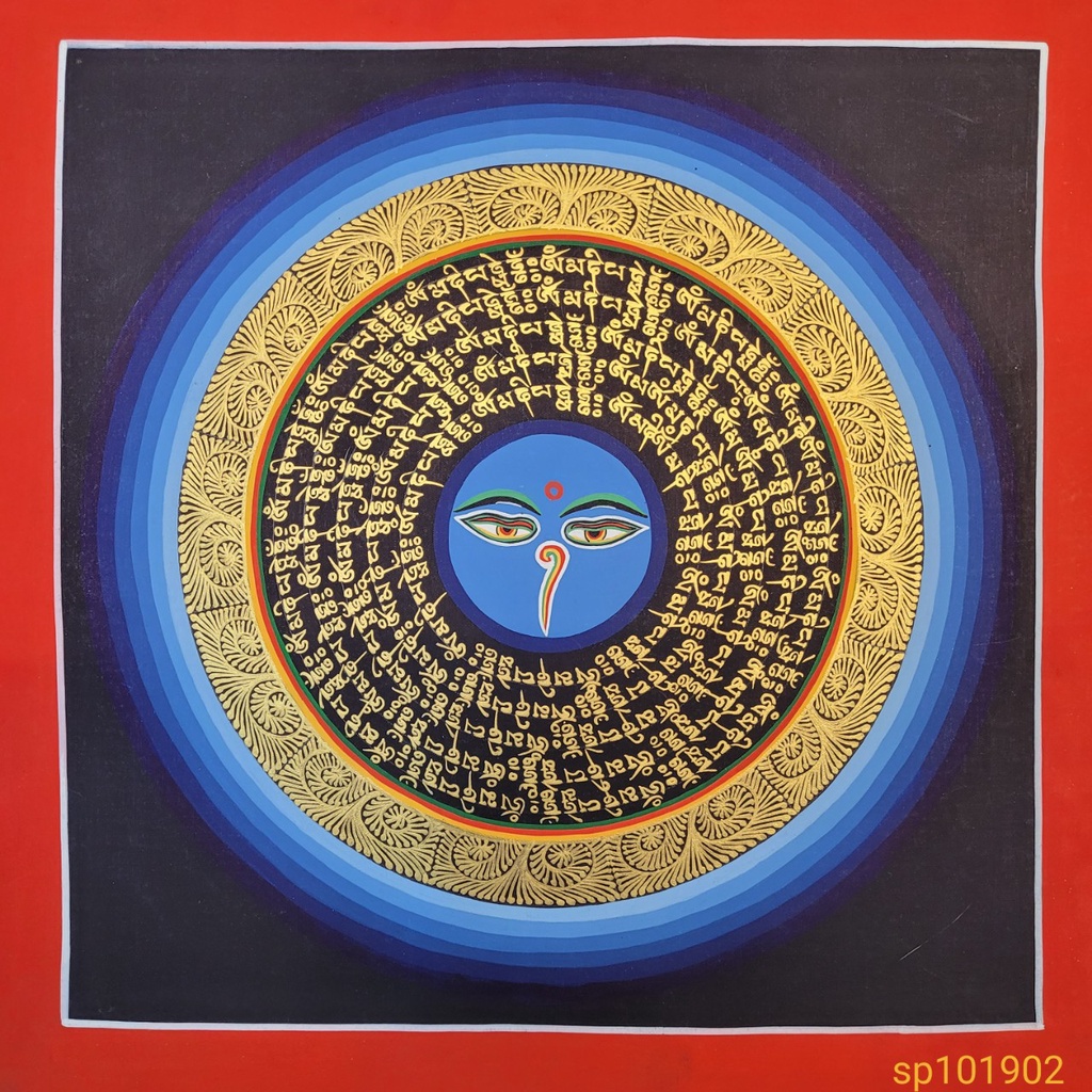 Tranh Mandala [Kim Cương Hỷ Lạc ] Vẽ Tay Nepal