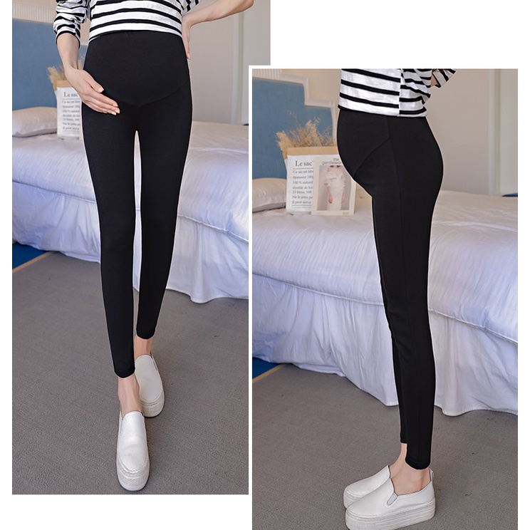 Quần bầu, Quần legging bầu có đáp bụng, quần legging dài chất bozip Hàn Quốc nhập khẩu