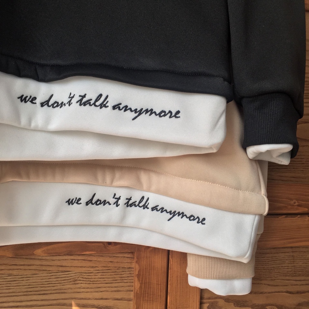 Áo nỉ cổ tròn Sweater anymore - Áo nỉ bông chui đầu Unisex Hàn Quốc LEILA.ST9 | BigBuy360 - bigbuy360.vn