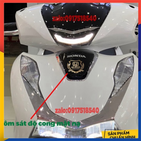 Logo HONDA kẽm Dán mặt nạ SH2012 - SH 2020, AB.. (GIÁ 1 CHIẾC) -nhôm dẻo