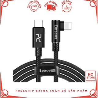 Cáp type c to lighting - cáp iphone bọc dù - baseus mvp elbow 1m-2m