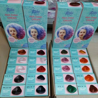 (INBOX CHỌN MÀU)KEM NHUỘM TÓC PHỦ BẠC COLLAGEN MOLOKAI 60ML LÊN MÀU CHUẨN,GIẢM THIỂU TÌNH TRẠNG GÃY RỤNG SAU NHUỘM