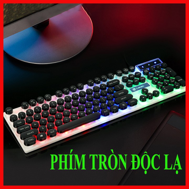 [Rẻ Vô Địch] Bàn phím giả cơ SSS led 7 màu cho game thủ chuyên nghiệp, phím tròn độc lạ, độ nhạy cao BH 6 tháng. | BigBuy360 - bigbuy360.vn