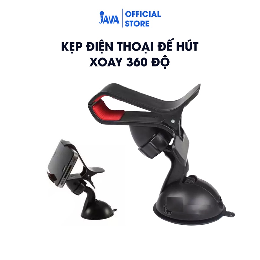 Kẹp Điện Thoại Hút Chân Không Ô Tô -Loại Cứng - Xoay 360 độ