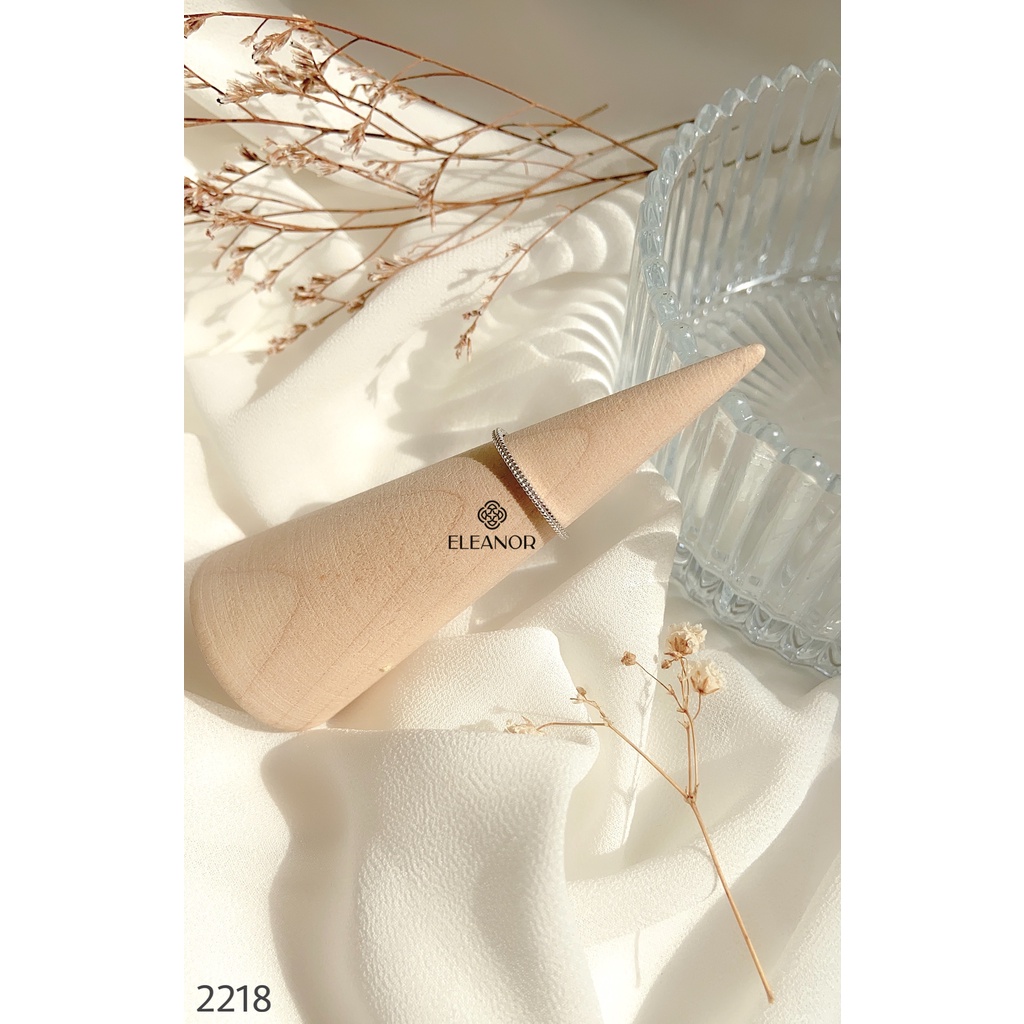 Nhẫn Bạc Eleanor Accessories Phong Cách Retro Đính Hạt Twiste Dễ Thương