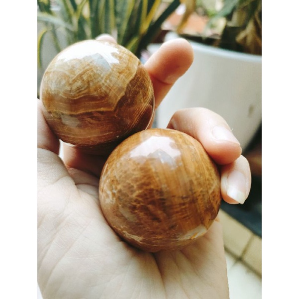 Cặp Bi Đá Spentine Để Lăn Tay Cực Tốt