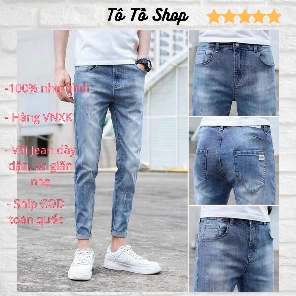 Quần Jean Nam Mẫu Mới ❤️FREESHIP❤️ Quần Bò Nam Chất Liệu Denim Cao Cấp Thời Trang Chuẩn Hàng Shop Tô Tồ Shop - QJNTT40 | BigBuy360 - bigbuy360.vn