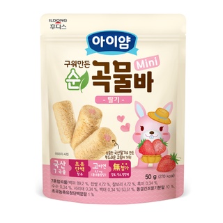 Bánh cuộn mini ăn dặm Ildong Hàn Quốc AYIYUM vị Dâu tây dành cho bé từ 10M+