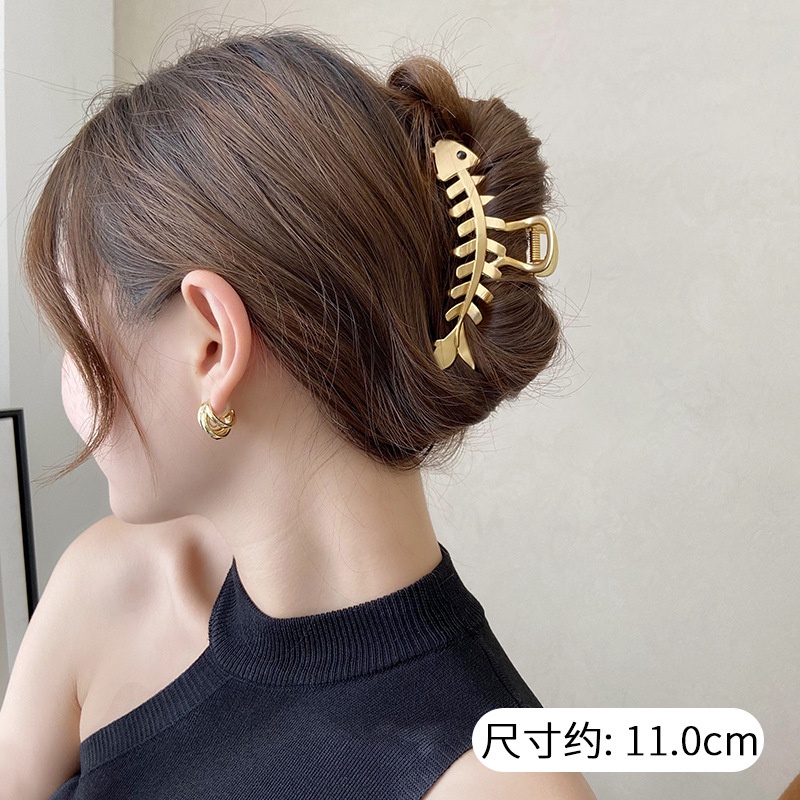 Kẹp Tóc Kim Loại Phong Cách Hàn Quốc Xinh Xắn Cho Nữ