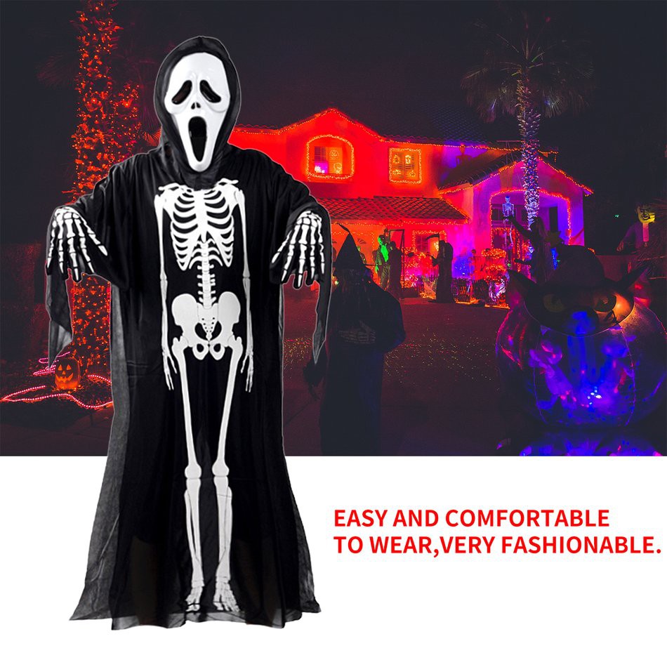 Bộ Đồ Hóa Trang Bộ Xương Độc Đáo Cho Halloween