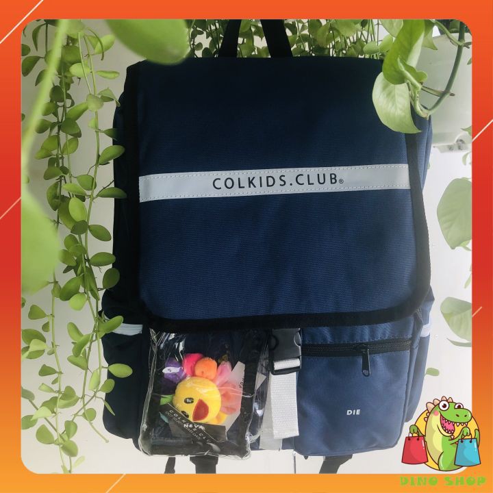 Balo Phản Quang Colkids Club SS3 Phiên Bản Mới Màu Xanh Navy [ Full Tag + GIấy thơm ]