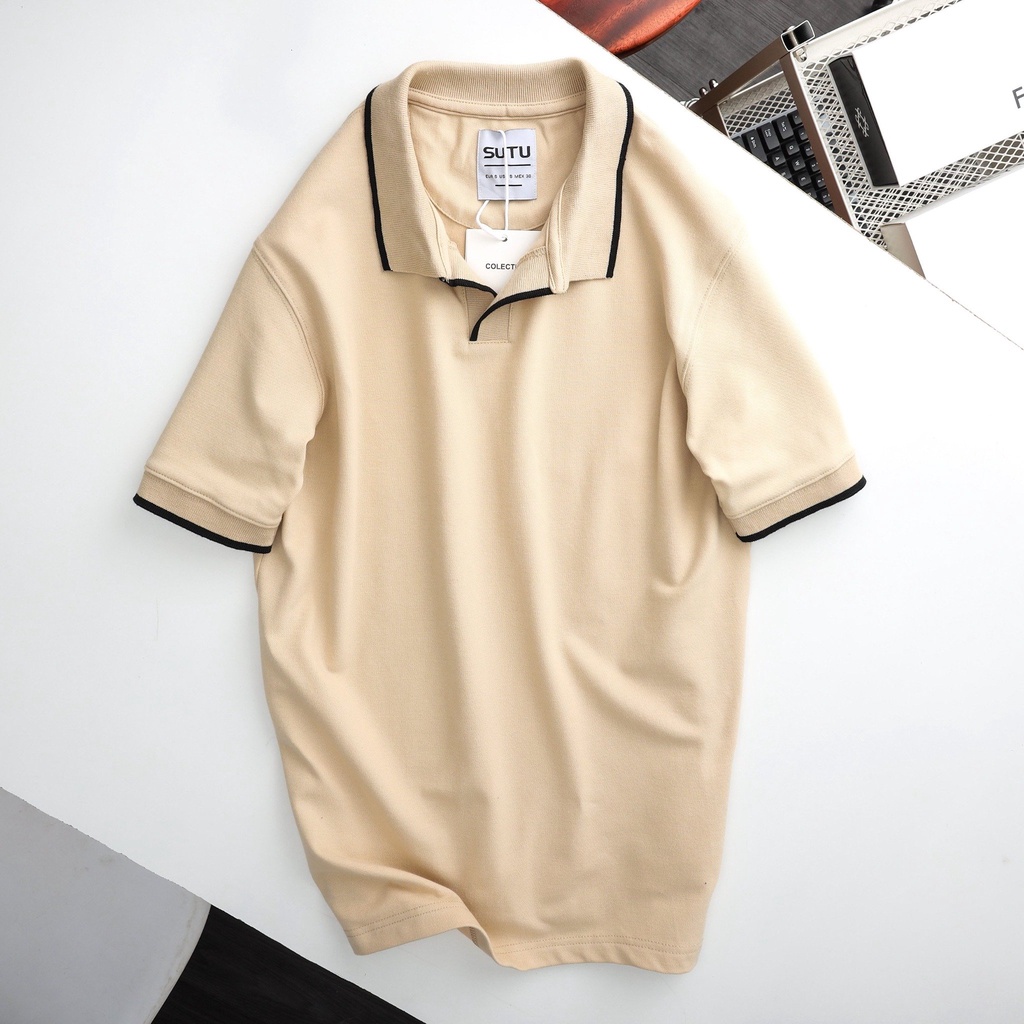 [ SALE SIÊU KHỦNG ] Áo POLO nam cổ bẻ ngắn tay phối viền dáng slimfit, chất cotton co giãn 4 chiều cao cấp - W REAL M | BigBuy360 - bigbuy360.vn