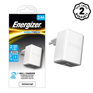 Sạc 2 cổng Energizer HT 2.4A màu trắng - ACA2BEUHWH3